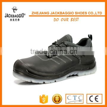 Black genuine oil resistant safety shoe