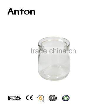 6oz Latest Design High Quality Small Glass Milk Bottles Glass Food Safety Emplty Milk Bottle Ransparent Round Glass Milk Bottle photo-2