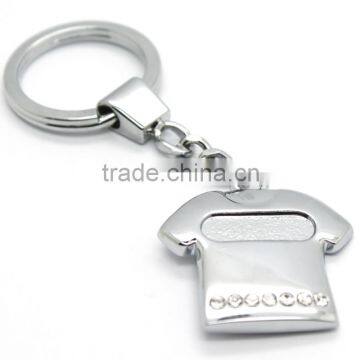 T Shirt Shaped Promotion Metal Blank Keychain photo-3
