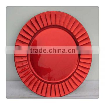 Decorative Plastic Party Charger Plates