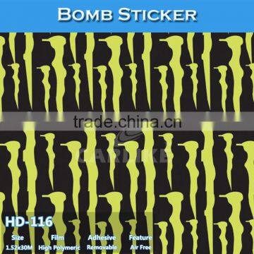 HD-116 CARLIKE Air Bubble Free Soft Car Body Sticker Bomb Car Cover Vinyl