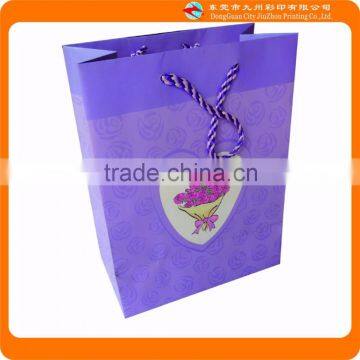 2015 any size design custom logo printed gift shopping paper bag