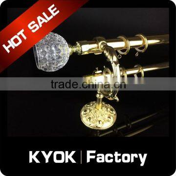 KYOK Curtain Rod With Dimond Curtain Finial in Africa ,wrought Iron Curtain Rod Finials ,curtain Finials