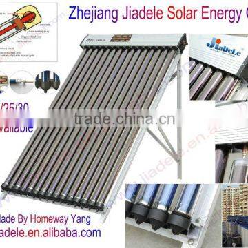 Jiadele pressruized heat pipe solar collector