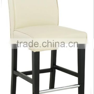 PU material solid wood frame bar stool chair- promotion low price hot sale (DO-6003B-1)