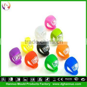 Wholesale 2 LEDs 3 modes silicone material battery powered very light bmx bikes bicycles with CE&RoHs