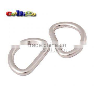 1"(26mm) Webbing Dee Rings Alloy Silver Plated D-Rings for Bags Keychains #FLQ182-S photo-2
