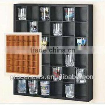 Wood Shot Glass Display Shelf