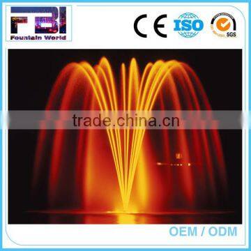 2016 Colorful water dancing outdoor musical floating fountain