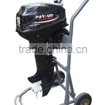 folding outboard motor carrier trolley