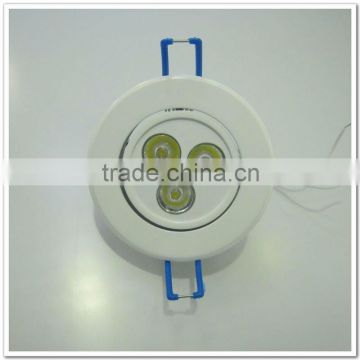 3w indoor led ceiling light with white paint