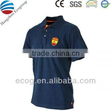 Golf Polo Shirt Made of 100% Cotton Pique Sweat Absorbing, Custom Embroidery Logo