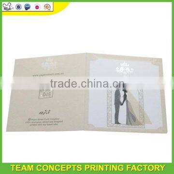 Folding wedding invitation card in china