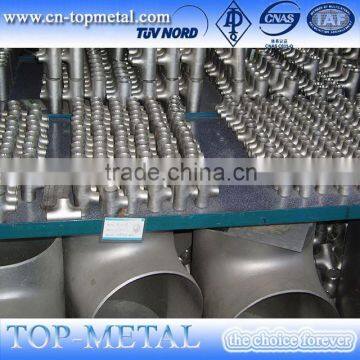 oem service china stainless steel pipe fitting equal tee