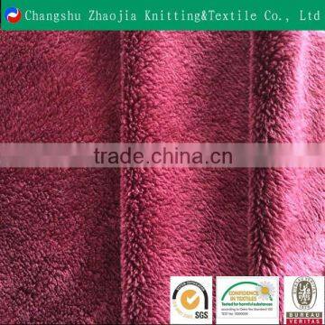 Hotsale super soft polyesterpolyester micro velboa fabric Oeko Tex100 certificated from China manufacture ZJ066