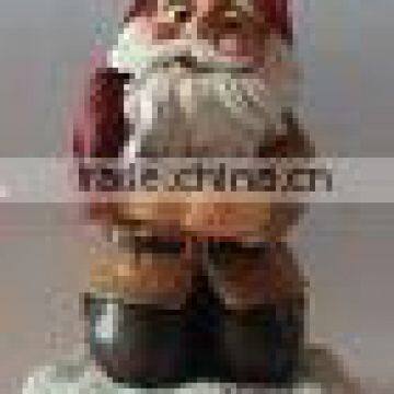 Polyresin santa claus with the bird & the food