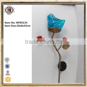 Solar metal garden stake