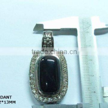 SGJGEMS PD08015BO 925 Sterling Jewelry Silver Bezel Gemstone Connectors