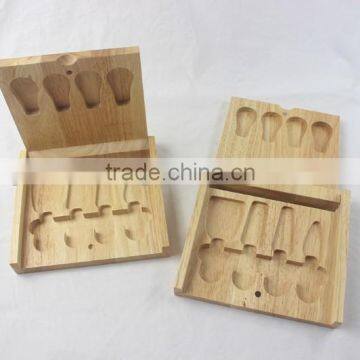 Square Wooden Cheese Knife box