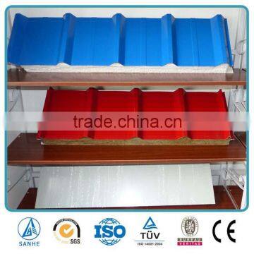 Heat insulation EPS/ROCK WOOL Sandwich roof panel