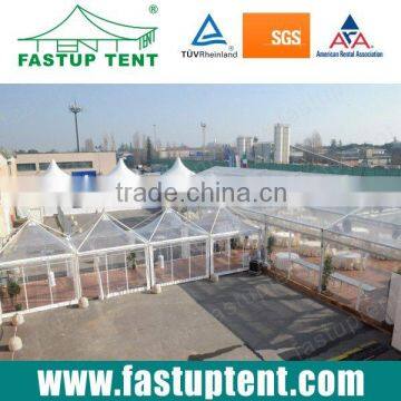 Clear Pagoda Tent with Party Tent