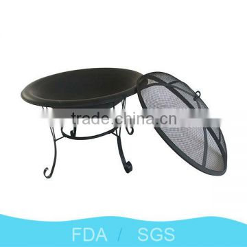 Zhejiang Yongkang hot sales 30''wood burning fire pit with cover