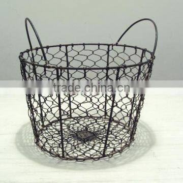 Powder coated Iron Wire Egg Basket