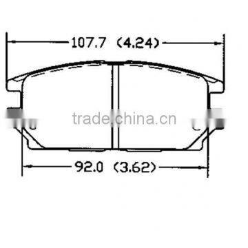 D532 for MITSUBISHI ebc brake pads