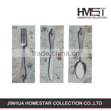 Good quality unique design knives and forks picture for kitchen decoration