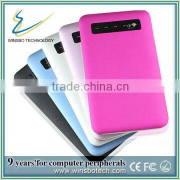 Polyster power bank with LCD screen, ultra slim portable power bank, power bank 4300mah