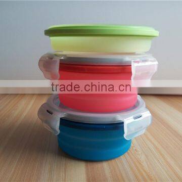 100% Food Grade Silicone Collapsible Storage Container/Fresh Box photo-2