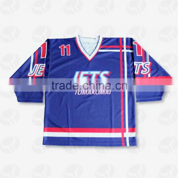 Sublimation printing reversible ice hockey jersey , unique cheap korea hockey jersey