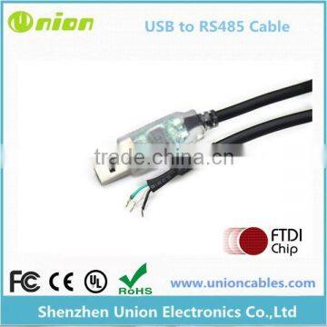 Cable USB RS232 converter with WIRE-END, 5V 1.8M Part # FTDI USB-RS232-WE-1800-BT_5.0