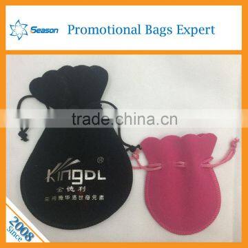Custom Wholesale Drawstring Velvet Packing Jewelry Bag and Gift Holder Velvet Pouch