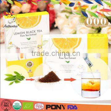 GMP Certificated high quality lemon black tea lemon instant tea