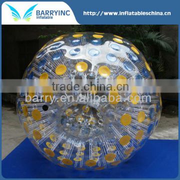 Factory price roll inside inflatable ball, colorful inflatable zorb ball