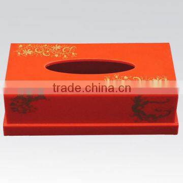 Wholesale custom acrylic red tissue box