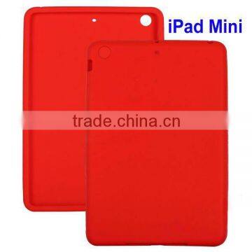 For ipad mini red Gel silicon Case Rubber Skin Tpu Cover