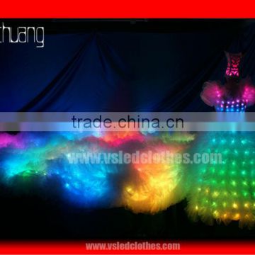 Classical LED light dress / sexy grils dress light up / robot LED costume