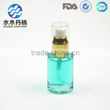 30ml antique cosmetic luxury lotion glass bottle with pump