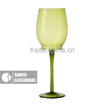 SAMYO Handmade Home Usage Decoration Hot Sale Fashion Ballon Wine Glass With Color photo-3