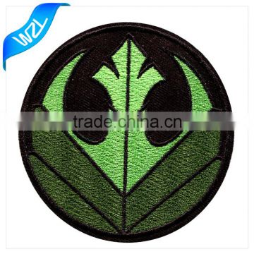 High quality custom embroidery textile patches, iron on patch for clothing no moq