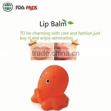 Natural organic lip balm, smooth ball shape lip balm