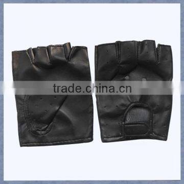 Cheap price sustom PU leather half finger cycling gloves