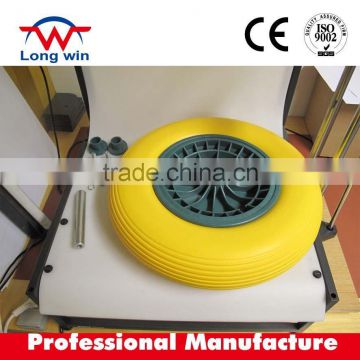 high quality construction flat free pu foam wheel