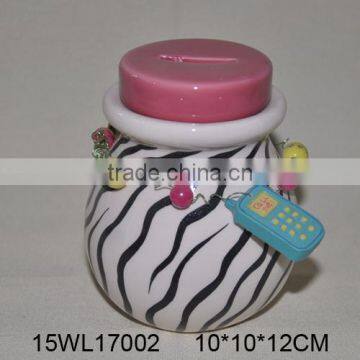 Wholesale Simple Ceramic Cash Box,ceramic Piggy Box,ceramic Money Box,ceramic Coin Box photo-3