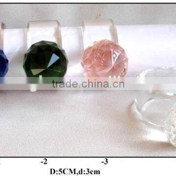 (05-1765)glass candle holder crystal craft