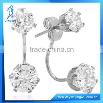 Most Popular Cubic Zirconia Double-Drop Earrings