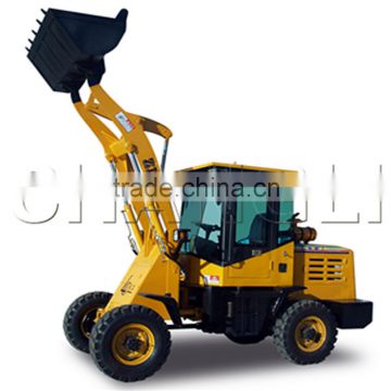 1.2 ton mini wheel loader with quich hitch and pallet fork,ZL12 wheel loader for sale