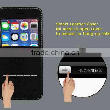2015 New Design Slide Leather Case for Smart Phones photo-2